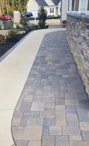 custom stone paver work, entry ways & walk paths