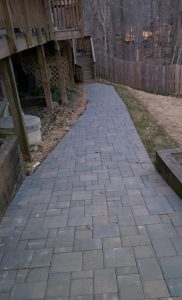 new stone paver walkways